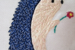 hedgehog embroidery